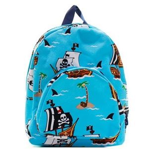 NAVY/MULTI CANVAS MINI PIRATE BACKPACK/BOOK BAG!